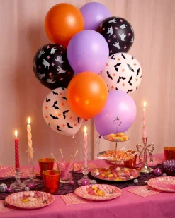New xo, Fetti Halloween Balloons with Bats and Ghosts