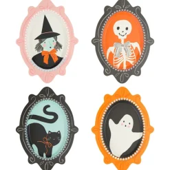 Meri Meri Halloween Portrait Reusable Plates
