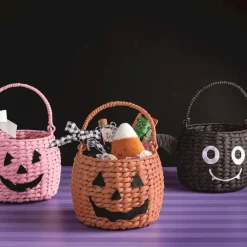 Discount Mud Pie Halloween Woven Treat Basket