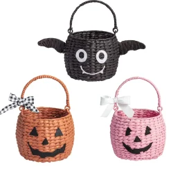 Discount Mud Pie Halloween Woven Treat Basket