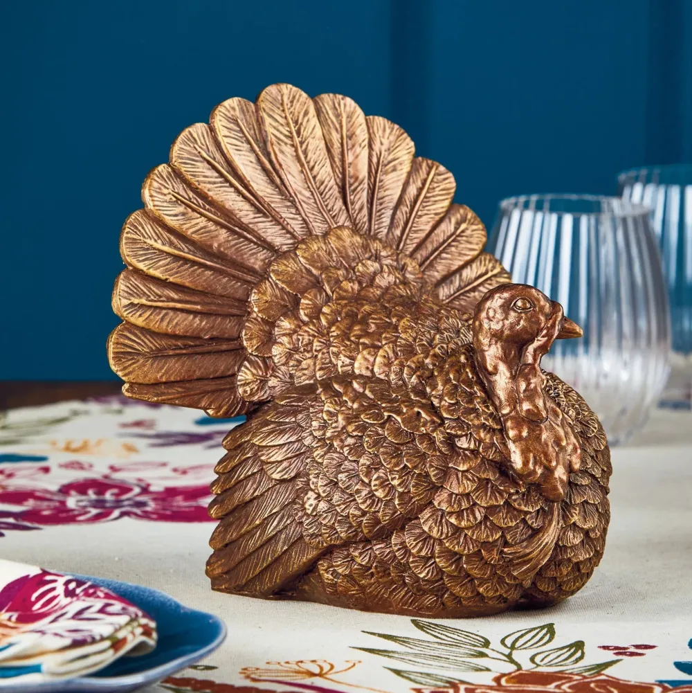 Clearance Tag Hand Painted Turkey Figurine