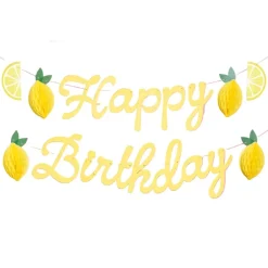 Hot xo, Fetti Happy Birthday Lemon Banner