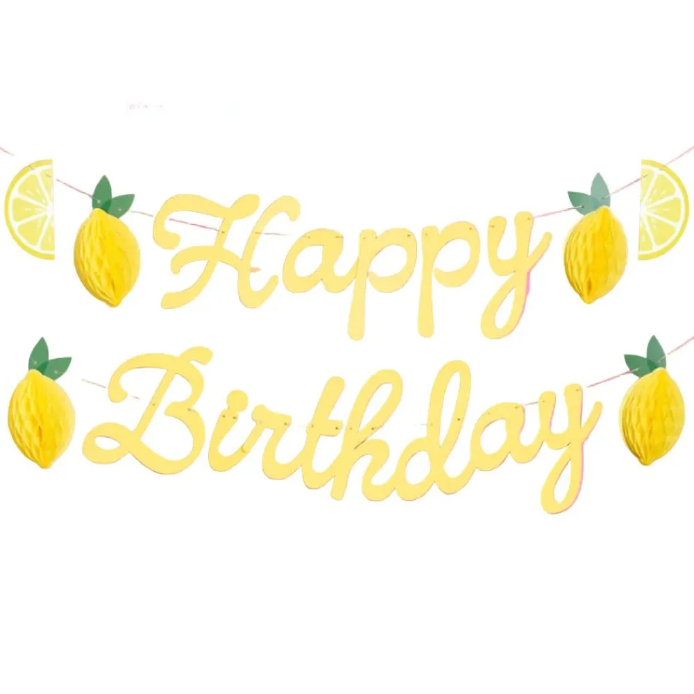 Hot xo, Fetti Happy Birthday Lemon Banner