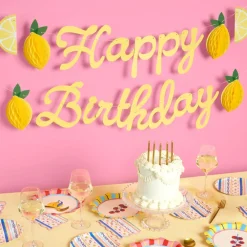 Hot xo, Fetti Happy Birthday Lemon Banner