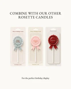 New Sumner Lane Happy Birthday Rosette Candle
