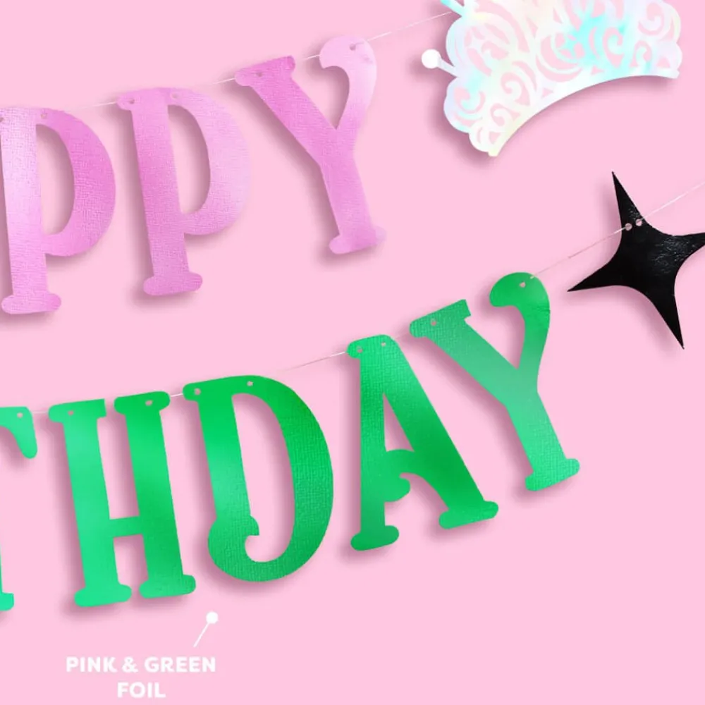 Online xo, Fetti Happy Birthday Witch Banner