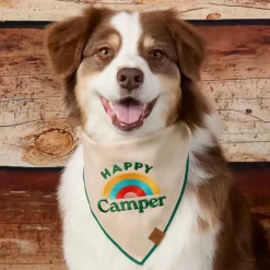 Outlet The Foggy Dog Happy Camper Embroidered Dog Bandana