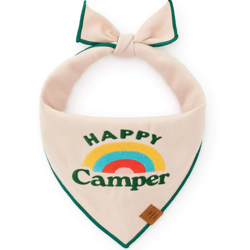 Outlet The Foggy Dog Happy Camper Embroidered Dog Bandana