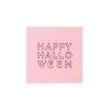 Hot Bonjour Fete Happy Halloween Pink Cocktail Napkins