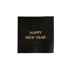 Hot Bonjour Fete Happy New Year Cocktail Napkins