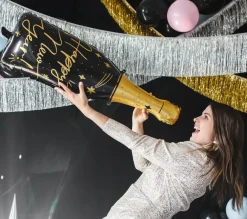 Online Party Deco Happy New Year's Champagne Bottle Balloon