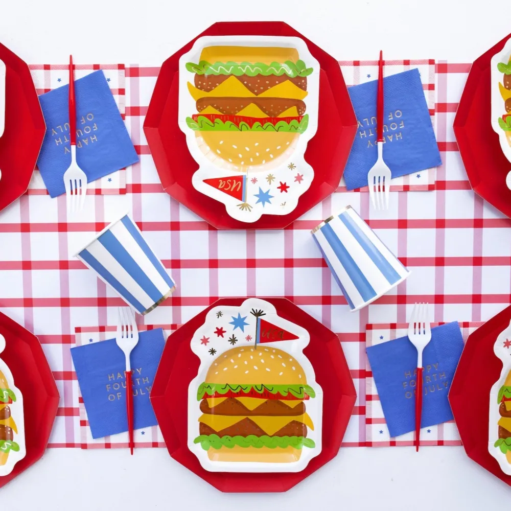 Bonjour Fete Happy 4th of July Cocktail Napkins