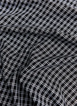 Outlet Heather Taylor Home Harrison Plaid Black Tablecloth