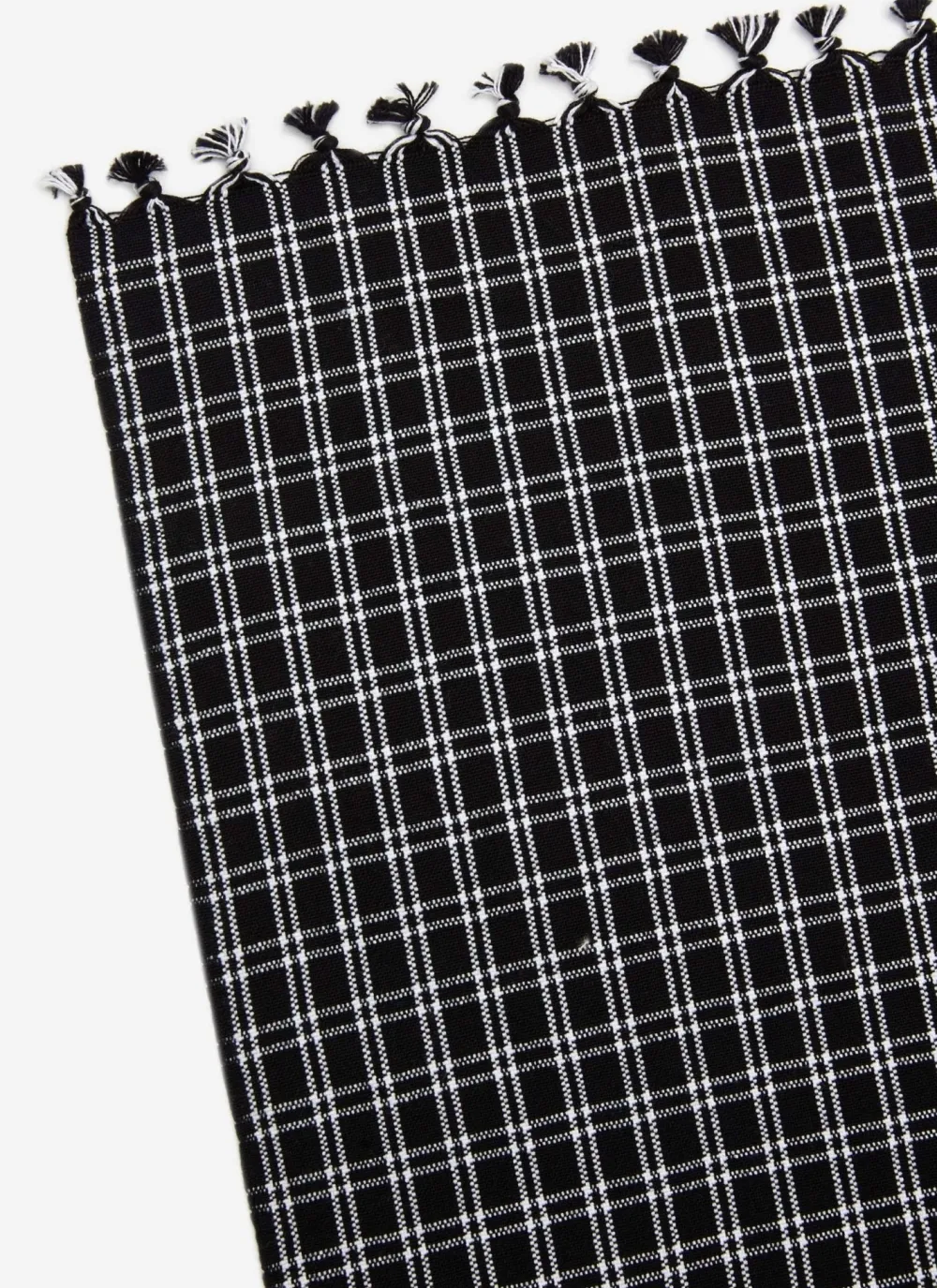 Outlet Heather Taylor Home Harrison Plaid Black Tablecloth