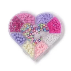 New Two's Company Heart Beads Bracelet Craft Kit