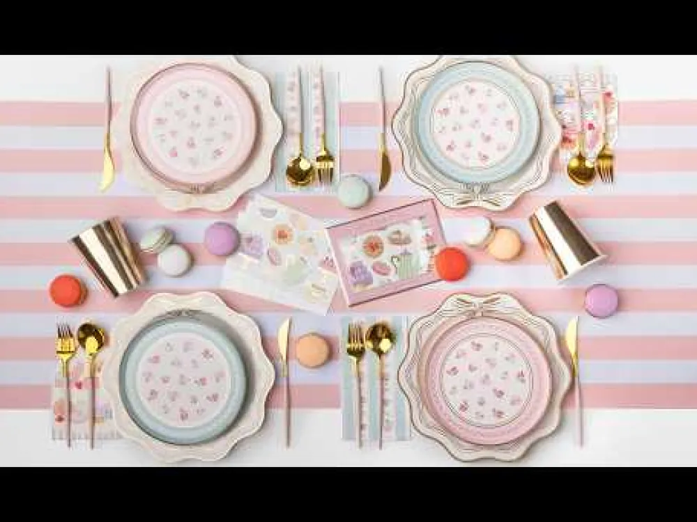 Clearance Bonjour Fete High Tea Patisserie Tower Large Napkins
