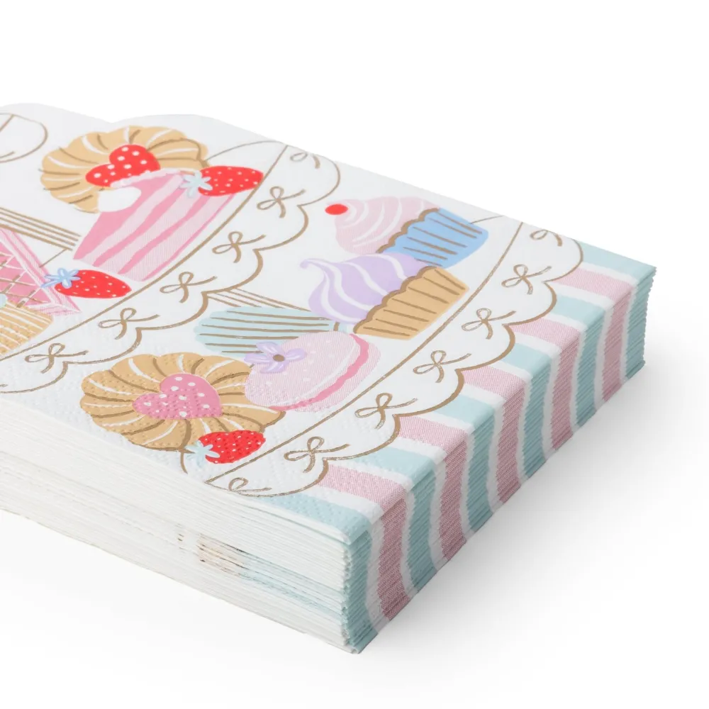 Clearance Bonjour Fete High Tea Patisserie Tower Large Napkins