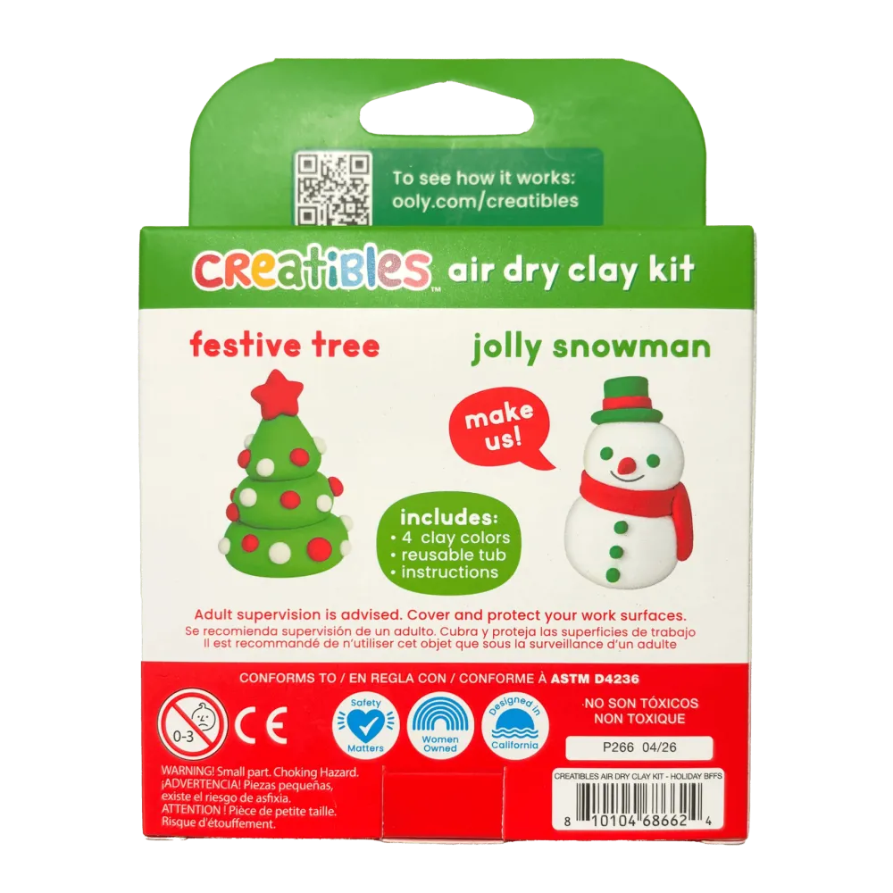 New OOLY Holiday BFFs Air Dry Clay Kit