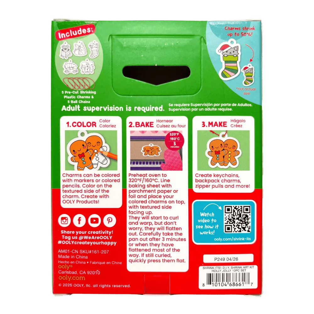 Sale OOLY Holly Jolly DIY Shrink Art Kit
