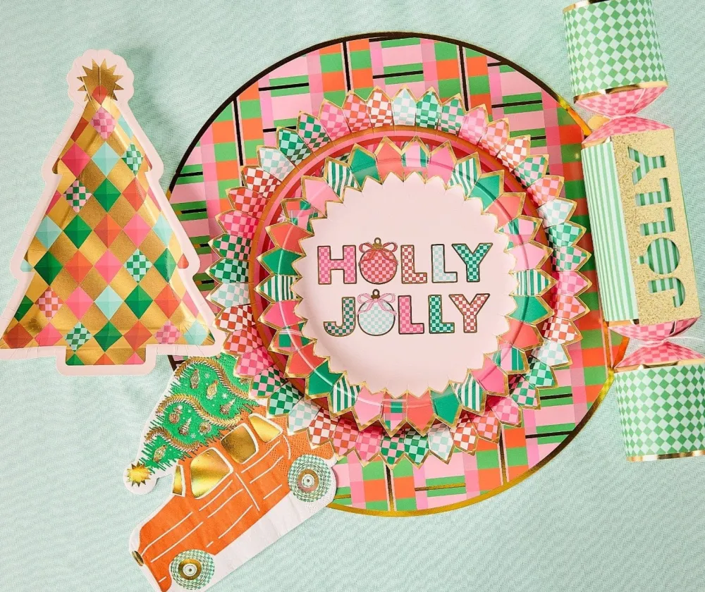 Outlet Packed Party Holly Jolly Holiday Crackers (Set of 6)