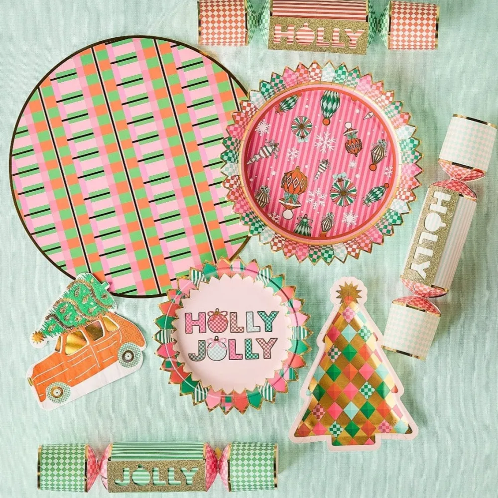 Outlet Packed Party Holly Jolly Holiday Crackers (Set of 6)