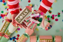 Outlet Packed Party Holly Jolly Holiday Crackers (Set of 6)