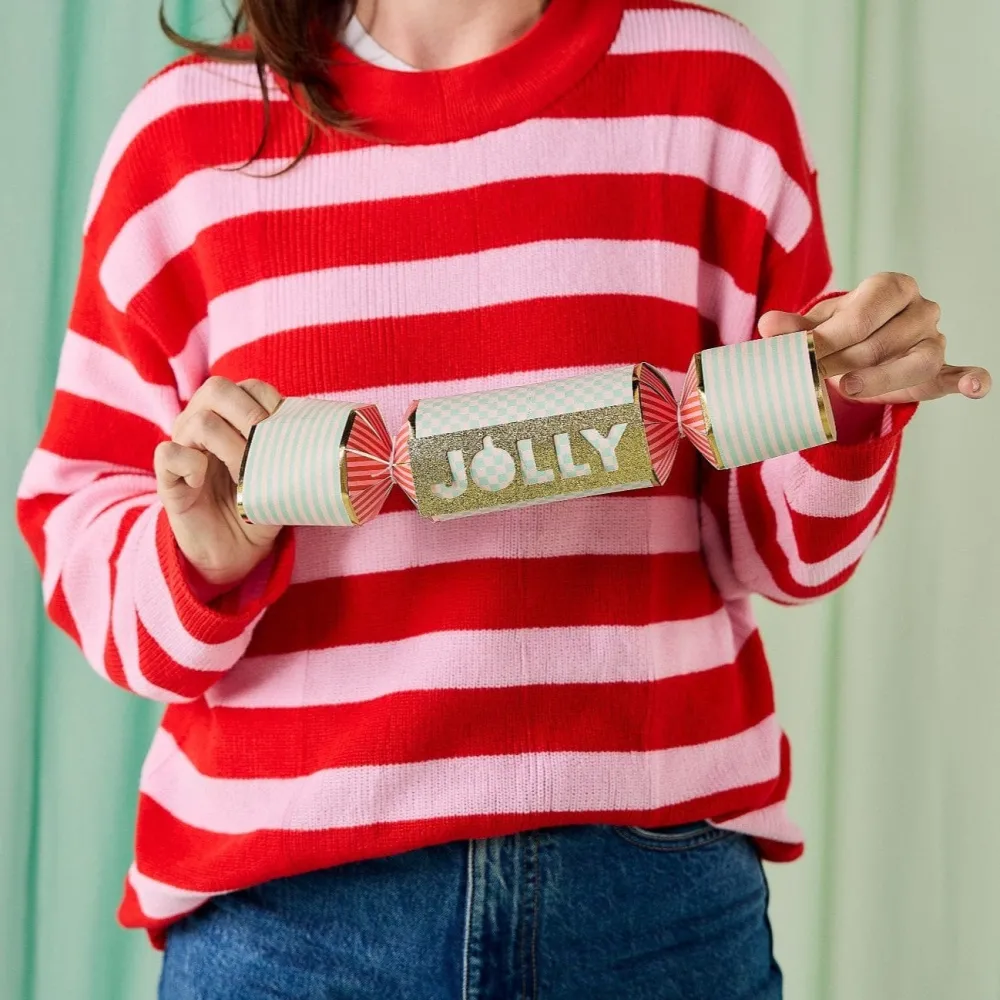 Outlet Packed Party Holly Jolly Holiday Crackers (Set of 6)