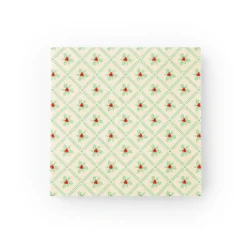 Discount Bonjour Fete Holly Pattern Christmas Dinner Napkins
