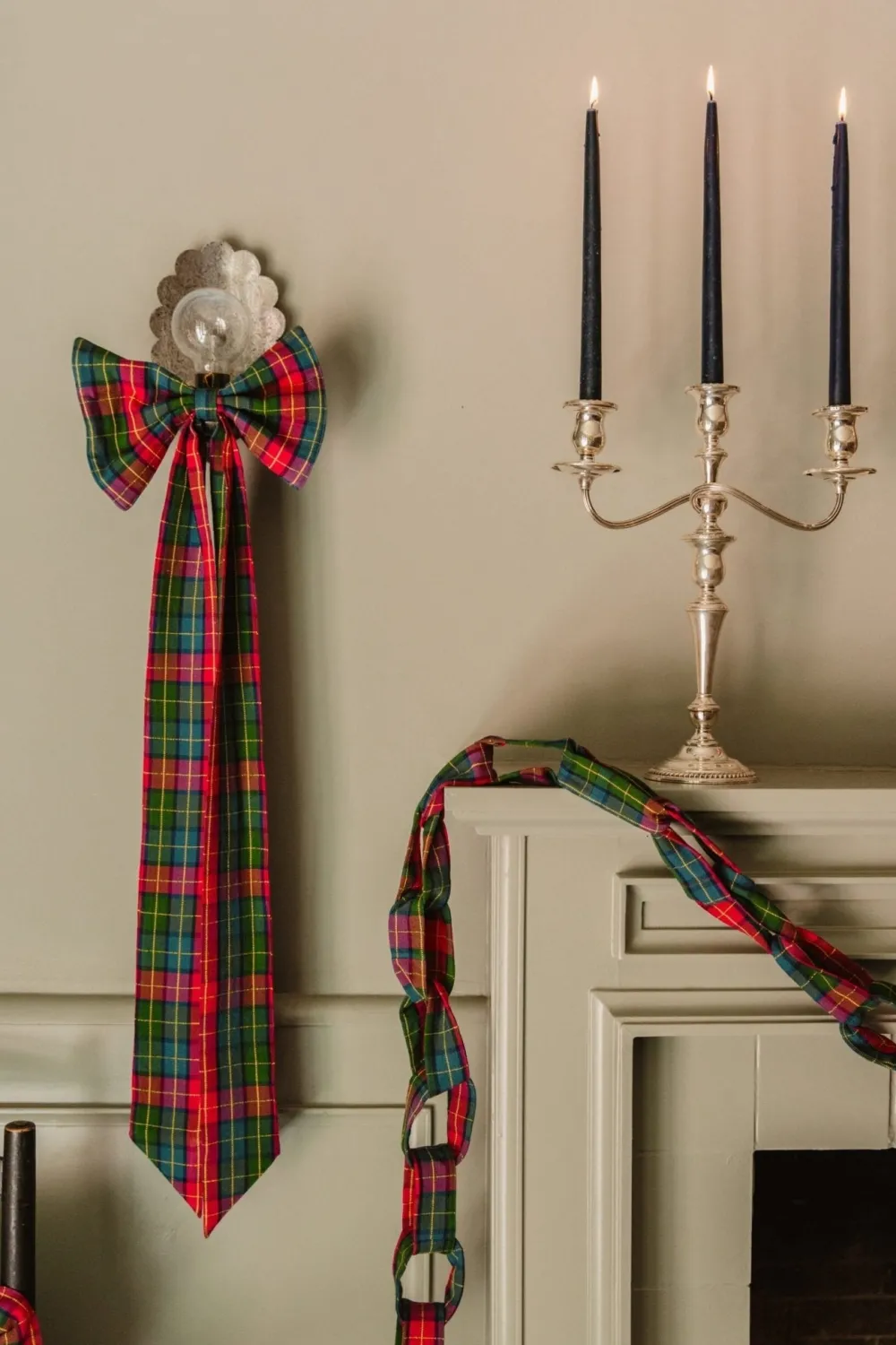 Clearance Heather Taylor Home Holly Plaid Fabric Bow