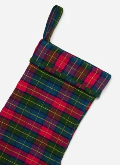 Clearance Heather Taylor Home Holly Plaid Quilted Stocking