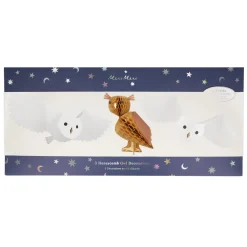 Meri Meri Honeycomb Owl Decorations