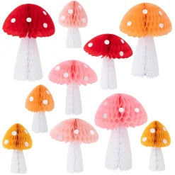 Meri Meri Honeycomb Toadstool Decorations