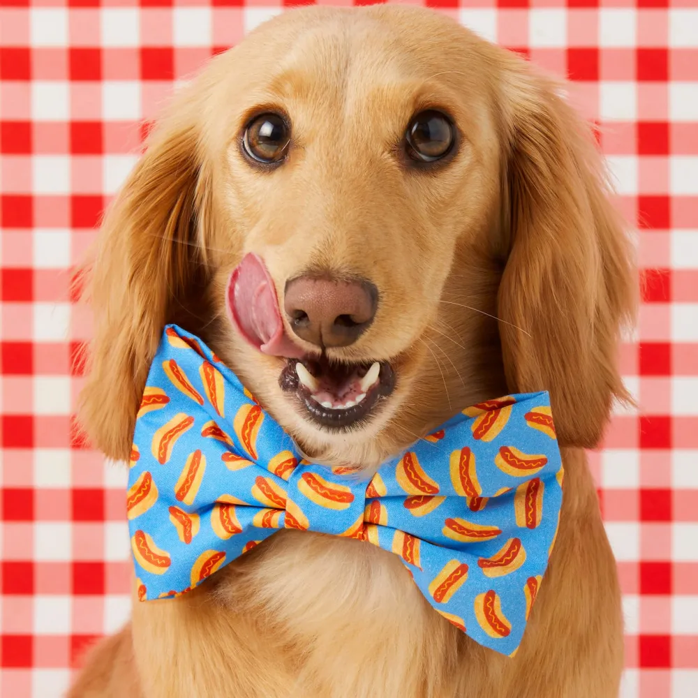 Clearance The Foggy Dog Hot Diggity Dog Bow Tie