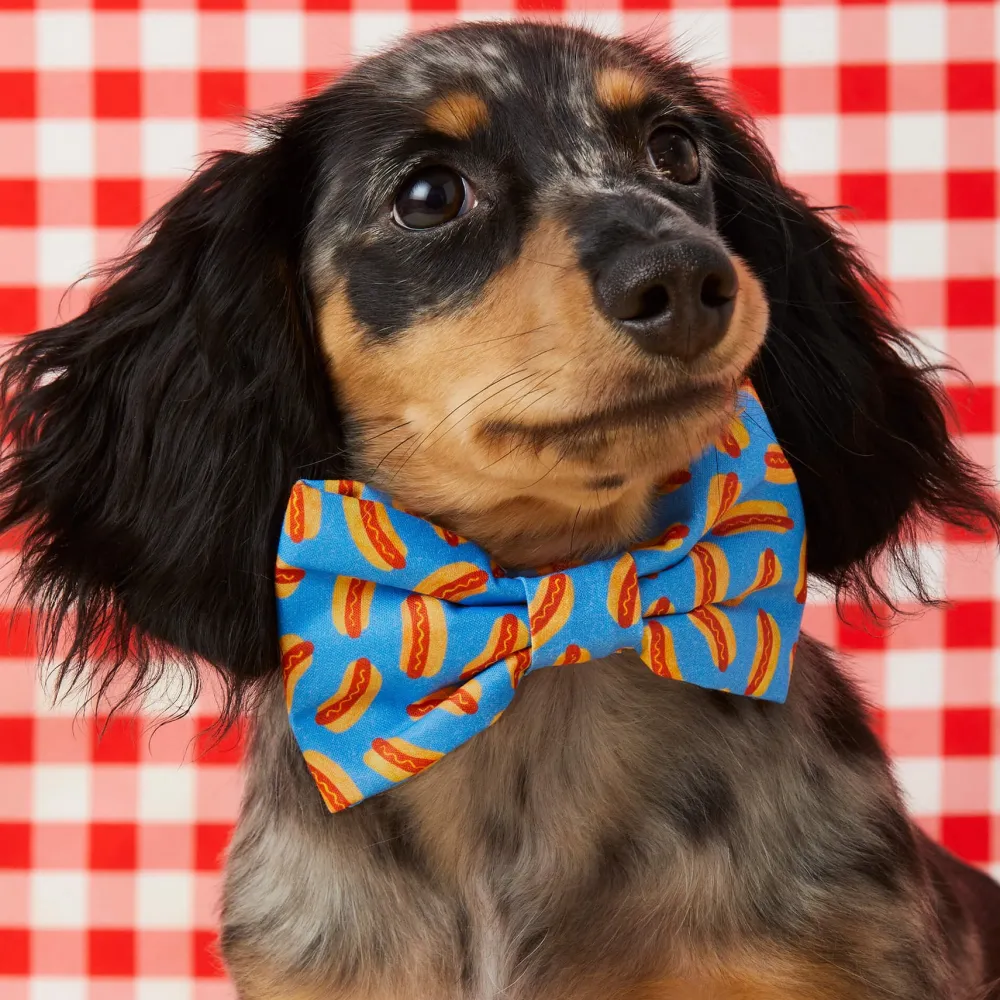 Clearance The Foggy Dog Hot Diggity Dog Bow Tie