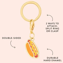 The Foggy Dog Hot Dog Collar Charm
