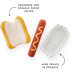 Clearance The Foggy Dog Hot Dog Interactive Snuffle Dog Toy