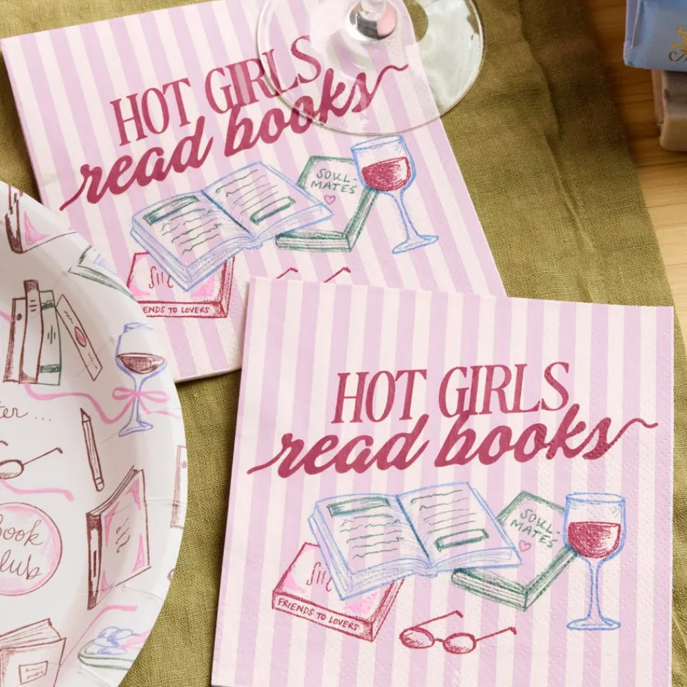 Sale xo, Fetti Hot Girls Book Club Napkins
