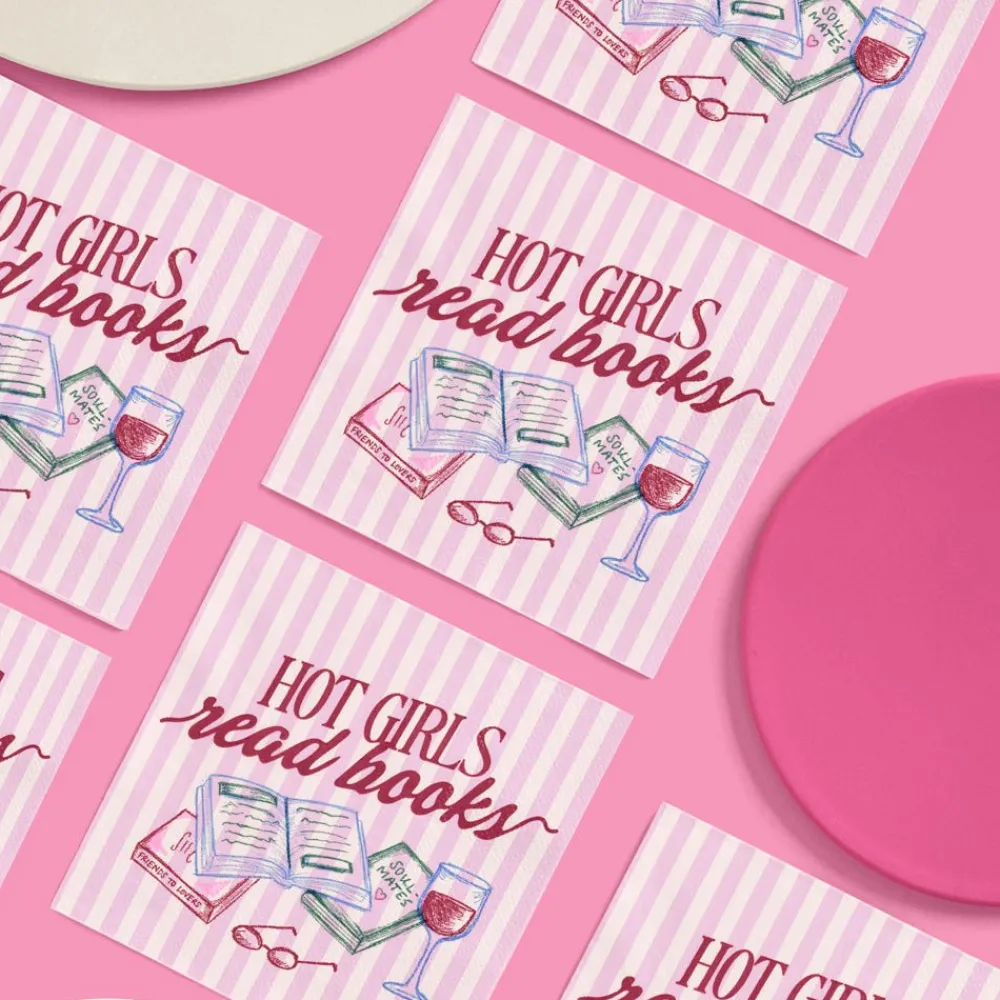 Sale xo, Fetti Hot Girls Book Club Napkins