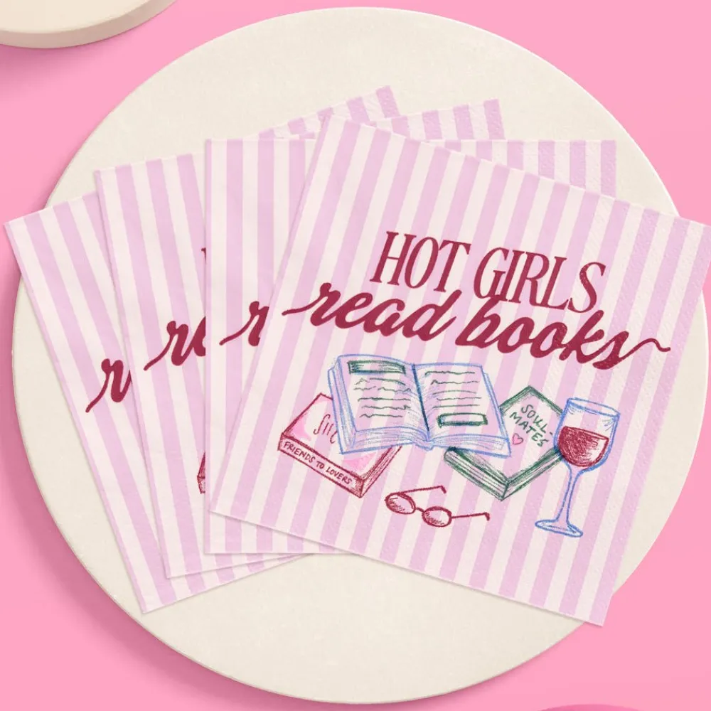 Sale xo, Fetti Hot Girls Book Club Napkins