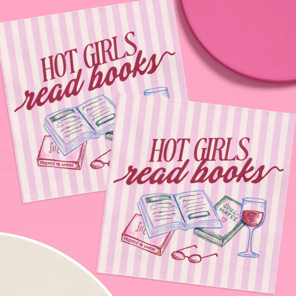 Sale xo, Fetti Hot Girls Book Club Napkins