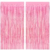 Best xo, Fetti Hot Pink Iridescent Fringe Curtain Backdrop