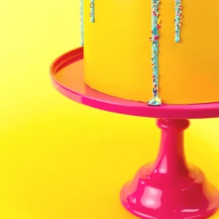 Outlet Sprinkles & Confetti Party Supplies Hot Pink Melamine Cake Stand