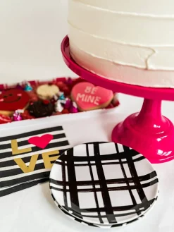 Outlet Sprinkles & Confetti Party Supplies Hot Pink Melamine Cake Stand