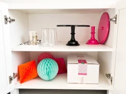 Outlet Sprinkles & Confetti Party Supplies Hot Pink Melamine Cake Stand