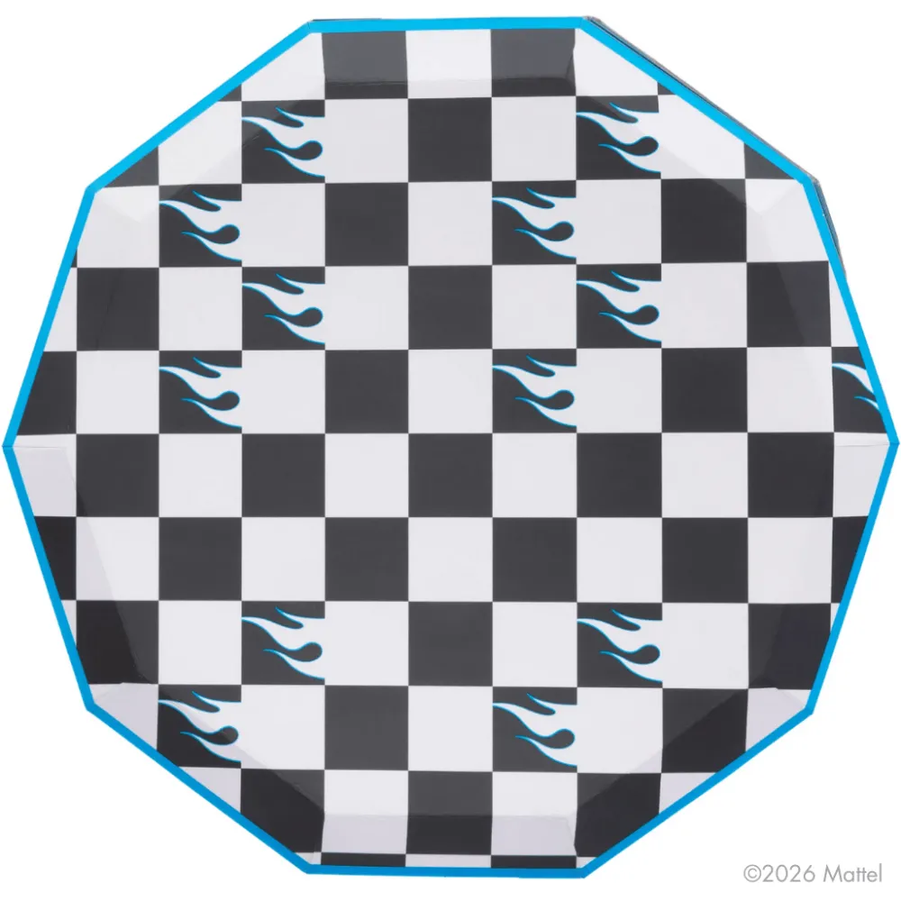 Outlet Bonjour Fete Hot Wheels™ X Black Checker Large Plates