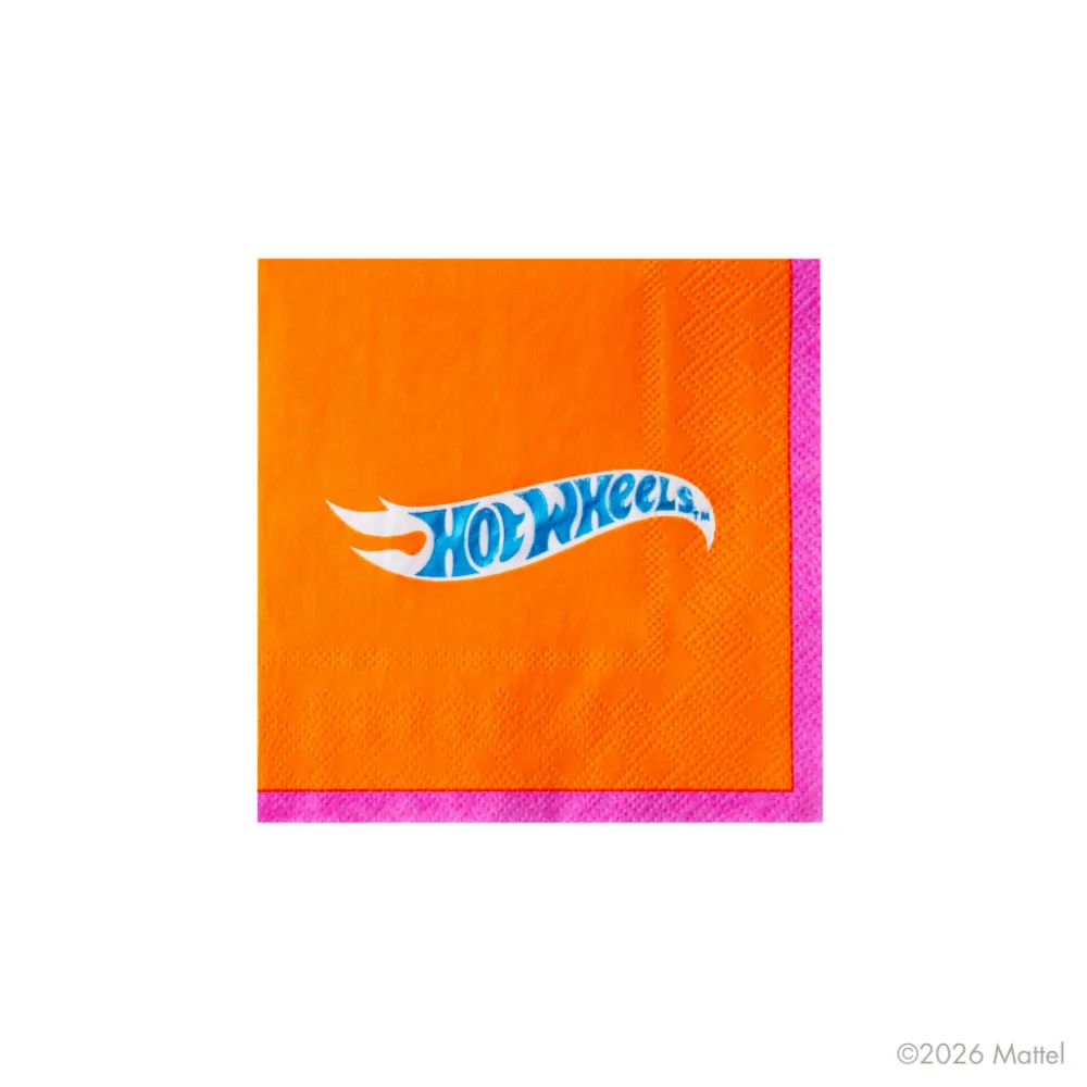 Sale Bonjour Fete Hot Wheels™ X Orange Small Napkins