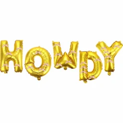 New Packed Party Howdy Darling Balloon Banner