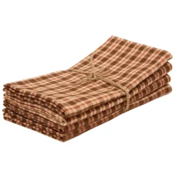 Discount Heather Taylor Home Hudson Plaid Sienna Napkins