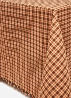 Heather Taylor Home Hudson Plaid Sienna Tablecloth