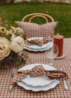 Heather Taylor Home Hudson Plaid Sienna Tablecloth